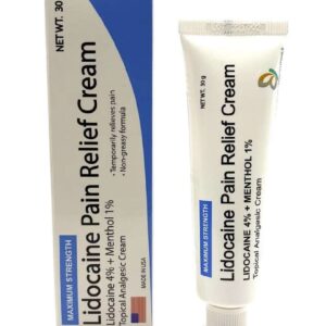 Lidocaine 4% menthol 1% cooling cream for pain relief