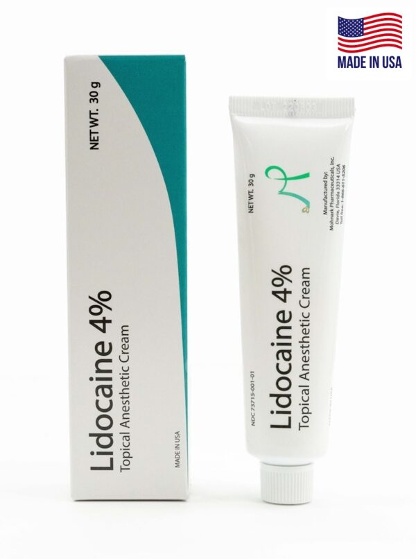 Lidocaine topical cream 4% numbing anesthetic for pain relief